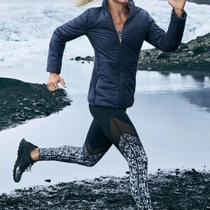 Fabletics Mid Rise Mesh Powerhold leggings Size S